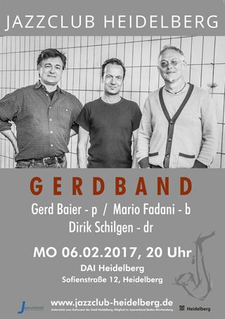 Gerdband - Plakat Jazzclub Heidelberg